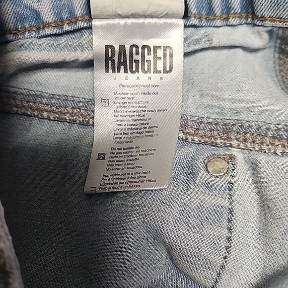 RAGGED PRIEST Rook Dad Wide Straight Leg High Rise Women's Jeans Size 30 - Picture 10 of 14